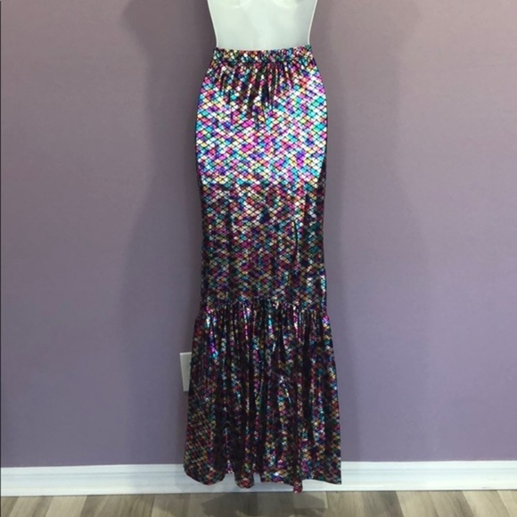 Halloween Mermaid Skirt Iridescent Size XS - Picture 4 of 10